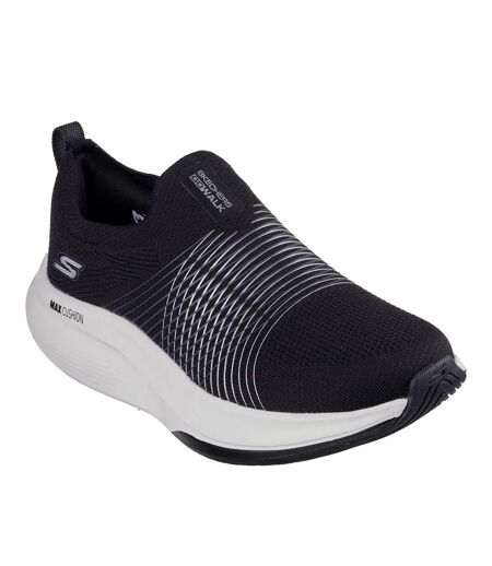 Womens/ladies go walk max walker sally trainers black/white Skechers