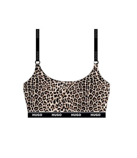 Pack Of 2  Womens/ladies Bralette  Black Brown Hugo