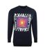 Unisex Adult Asymmetric Sweatshirt Navy Blue Cavalli Class-1