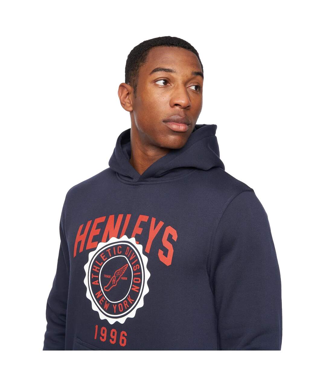 Sweat à capuche tipton homme bleu marine Henleys