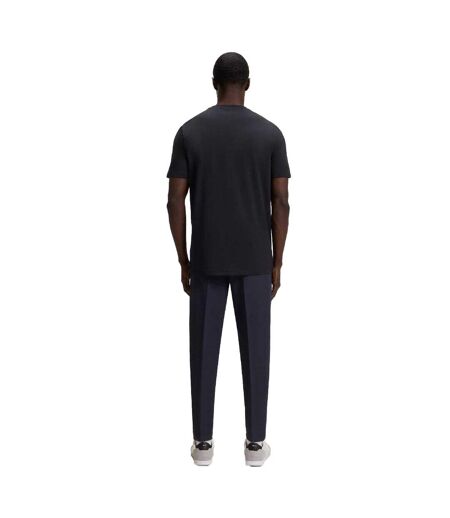 T-shirt Motif/style Logo Contrasté Homme Bleu Foncé Boss