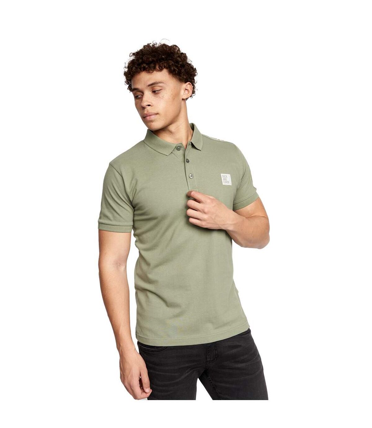 Duck and Cover Mens Stelaire Polo Shirt (Black)