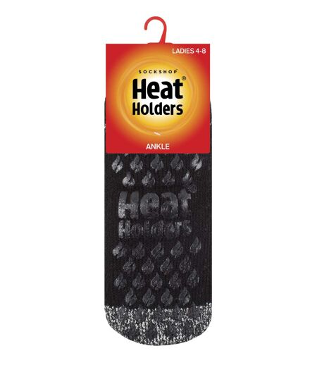 Heat Holders - Ladies Thermal Non Slip Ankle Slipper Socks