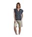 Womens/ladies lucetta lenzing ecovero blouse black iris Weird Fish-3