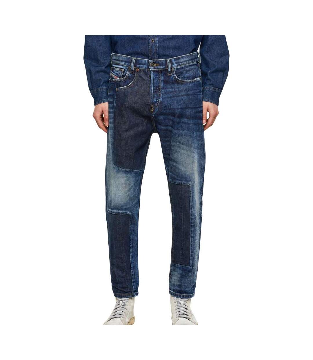 Jean Carrot Bleu Homme Diesel D-vider - W28-L30-1