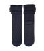 Isotoner Chaussettes d'intérieur homme maille torsadée, picots antidérapants-2