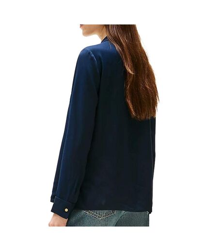 Chemise marine femme tommy hilfiger soft viscose - 34