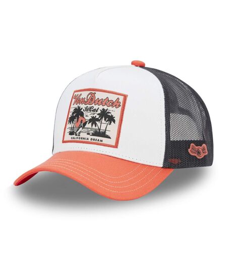 Casquette trucker avec filet en sergé de coton et broderie Surf Palm Vondutch