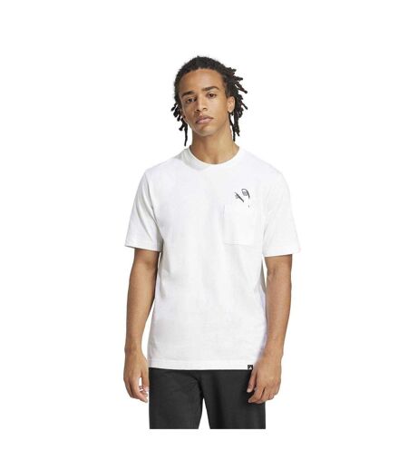 T-shirt Pocket Slide Homme Blanc Adidas