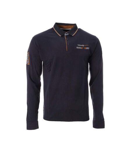 T-shirt manches longues marine/camel homme rms26 91241 - 3xl