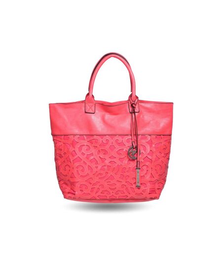 Sac shopping femme - Sac caba synthétique couleur fushia