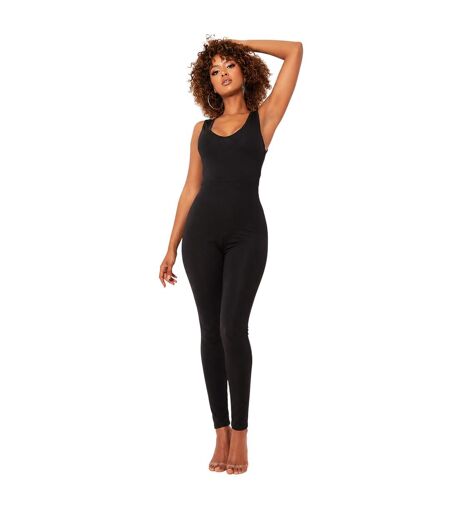 Combinaison Sans Manches Femme Noir Missy Empire