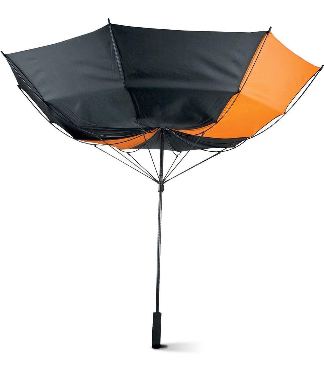 Parapluie spécial tempête - KI2004 - noir et orange-2
