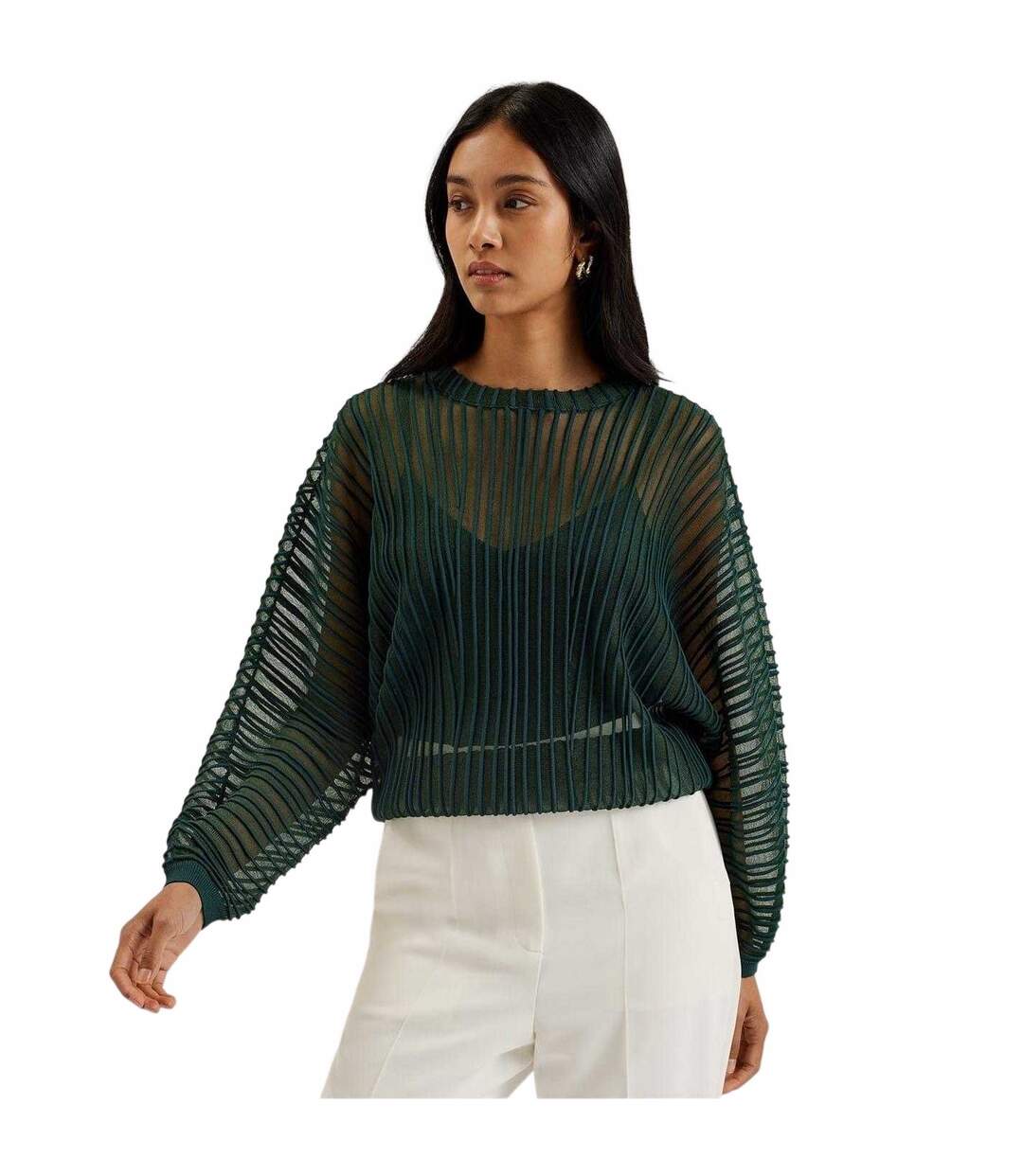 Haut Motif/style À Rayures Femme Vert Foncé Ted Baker-2