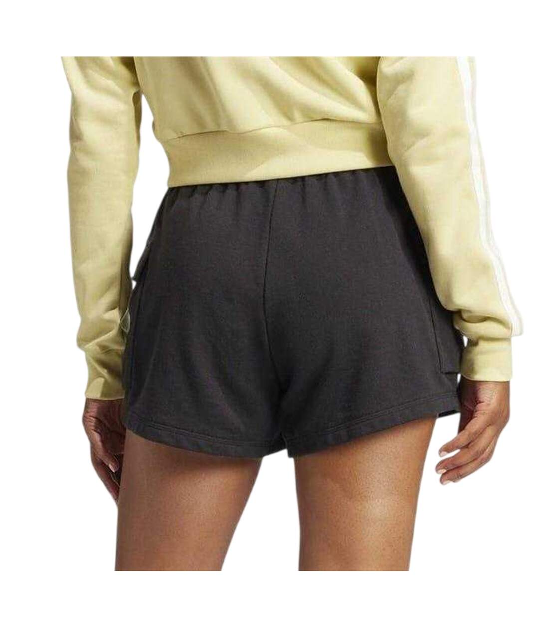 Short À Poches Femme Noir Blanc Adidas-2