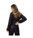 Womens/ladies sequin waist tie wrap top black Dorothy Perkins