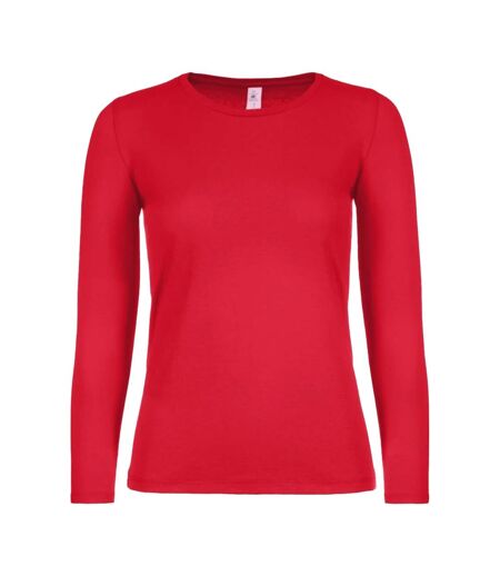T-shirt Manches Longues #e150 Femme Rouge B&C