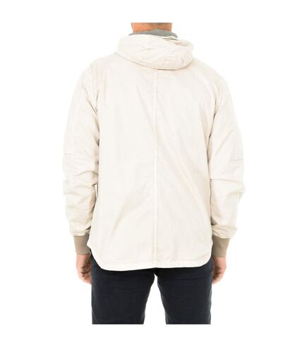 Overshirt jacket with hood collar D01657 man