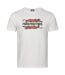T-shirt Motif/style Foo Fighters Tiger Adulte Vieux Blanc Amplified-1