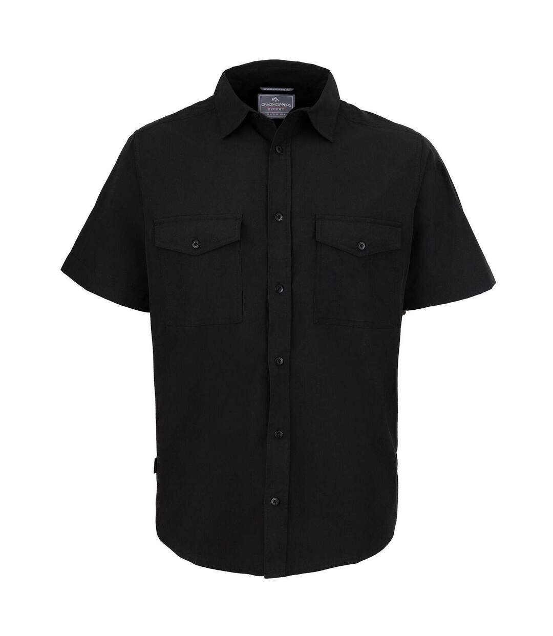 Mens Kiwi Short-sleeved Shirt Black Craghoppers Expert-2