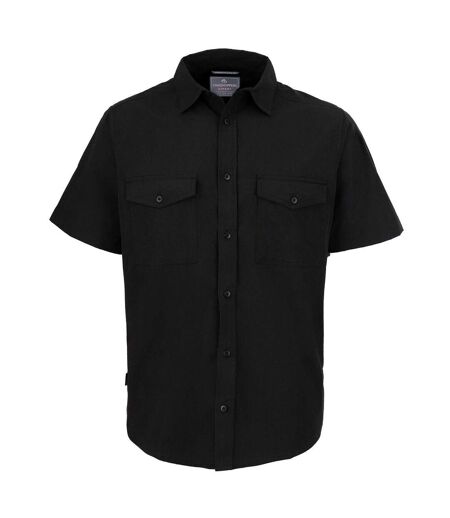 Mens Kiwi Short-sleeved Shirt Black Craghoppers Expert