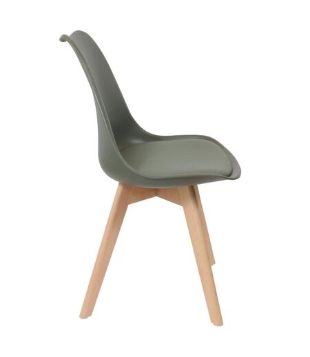 Chaise scandinave avec cousin Cocooning - Vert kaki