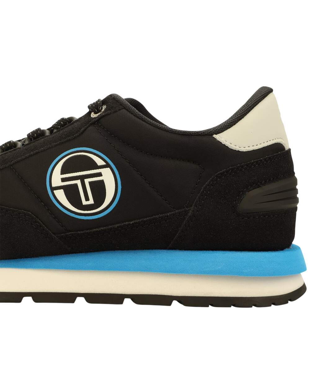 Mens Venezia Trainers Black White Bright Blue Sergio Tacchini-4
