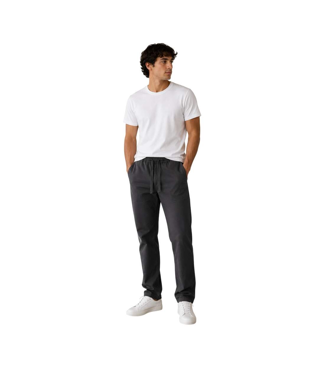 Mens Judd Logo Joggers Grey Albam-4