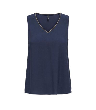 T-Shirt marine/doré imprimé femme only onlselina - l