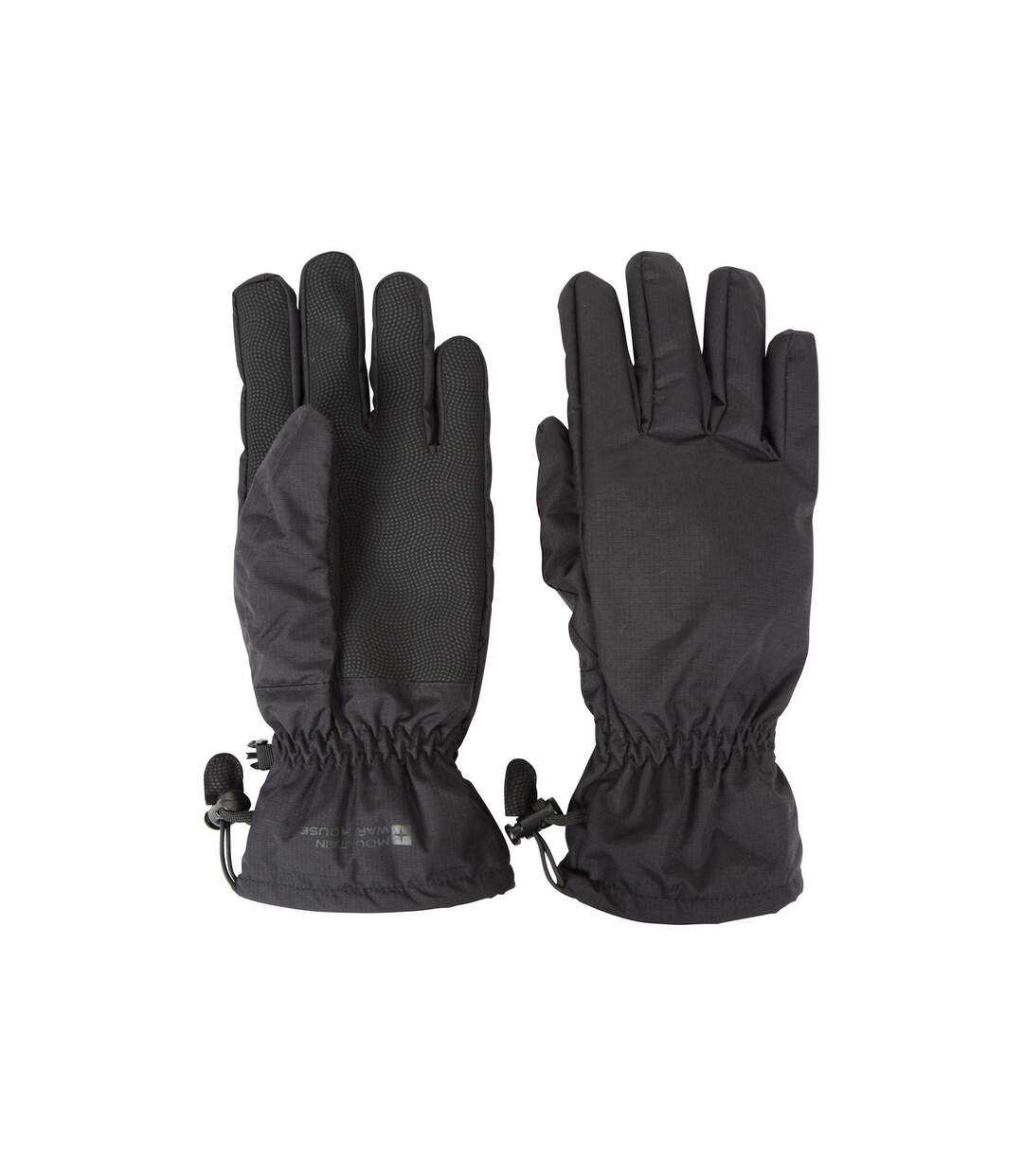 Mens waterproof ripstop gloves black Mountain Warehouse-3