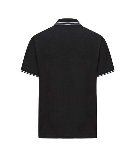 Polo Manches Courtes Barton Homme Noir Pretty Green