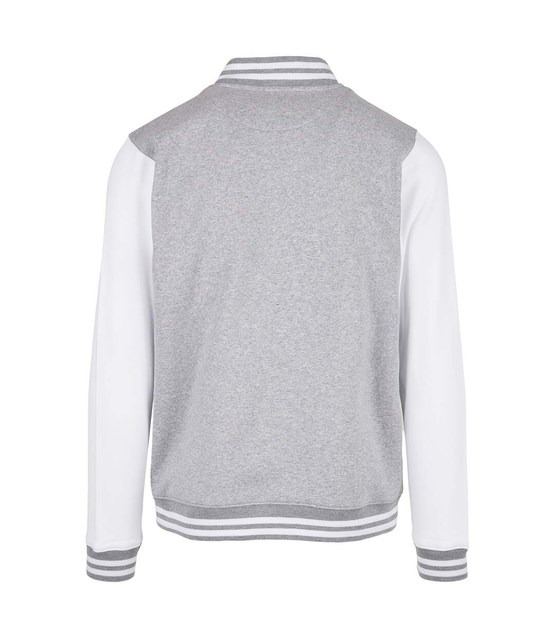 Veste Basic College Homme Gris Chiné Blanc Build Your Brand-3
