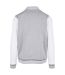 Veste Basic College Homme Gris Chiné Blanc Build Your Brand-3