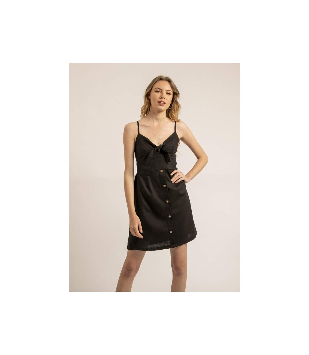 Robe courte avec noeud ICHEKA - Dona X Lisa-1