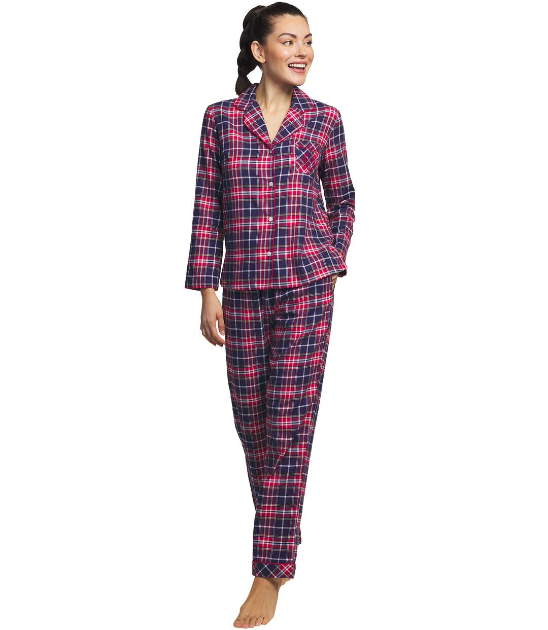 Pyjama pantalon chemise manches longues Big Family Selmark-1