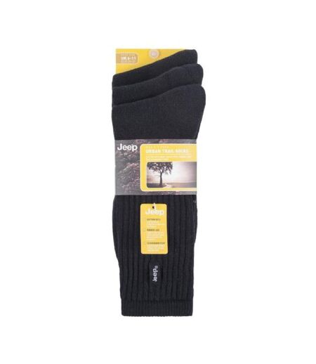 3 Pack Mens Vintage Cotton Cushioned Socks for Hiking Boots