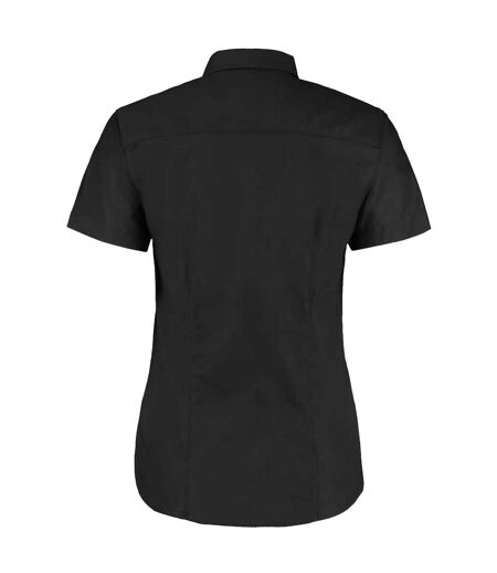 Chemisier Manches Courtes Femme Noir Kustom Kit