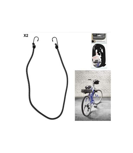 Lot de 2 Tendeurs Élastiques 100cm Noir