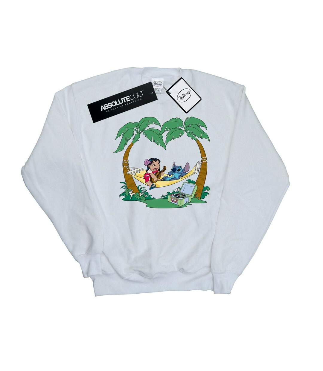 Disney Sweat Womens/Ladies Lilo And Stitch Play Some Music (Blanc) - UTBI22437-1