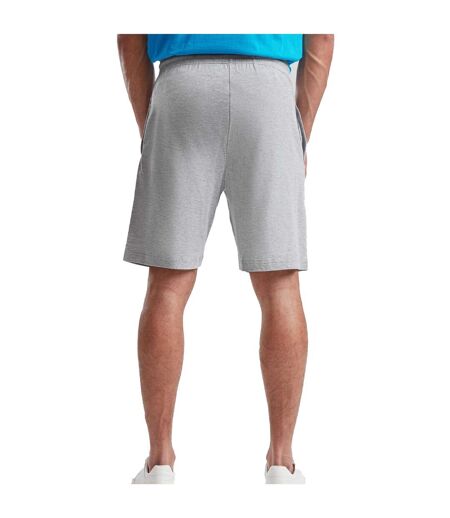 Mens Iconic Jersey Shorts Heather Grey Fruit Of The Loom