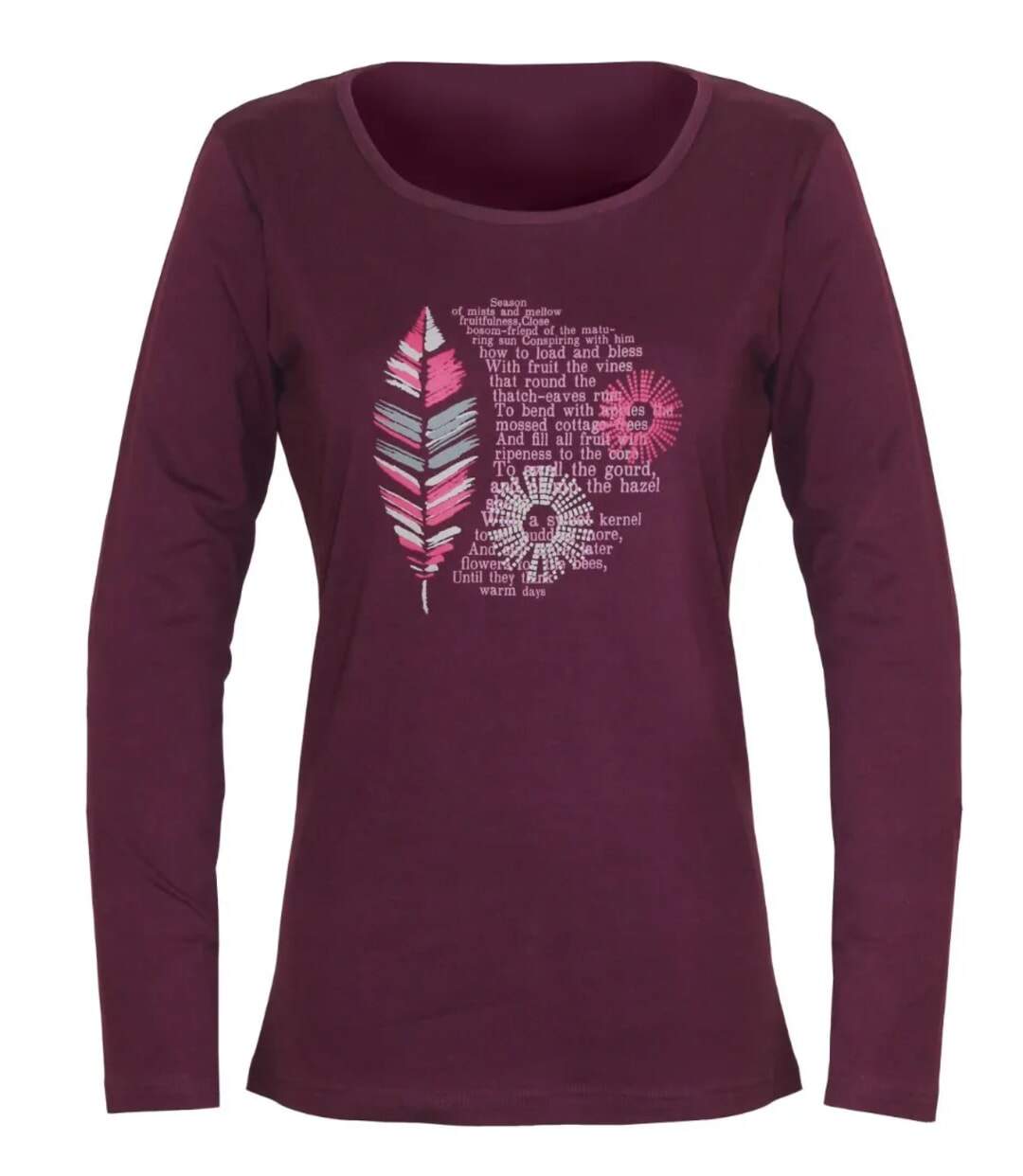 Tee-shirt violet MAYFLOWER NACHO2 à manches longues : style et douceur coton-5