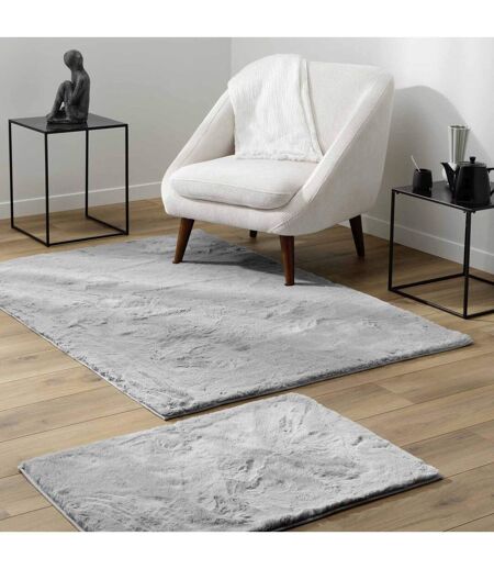 Tapis Imitation Fourrure Feline 120x170cm Gris