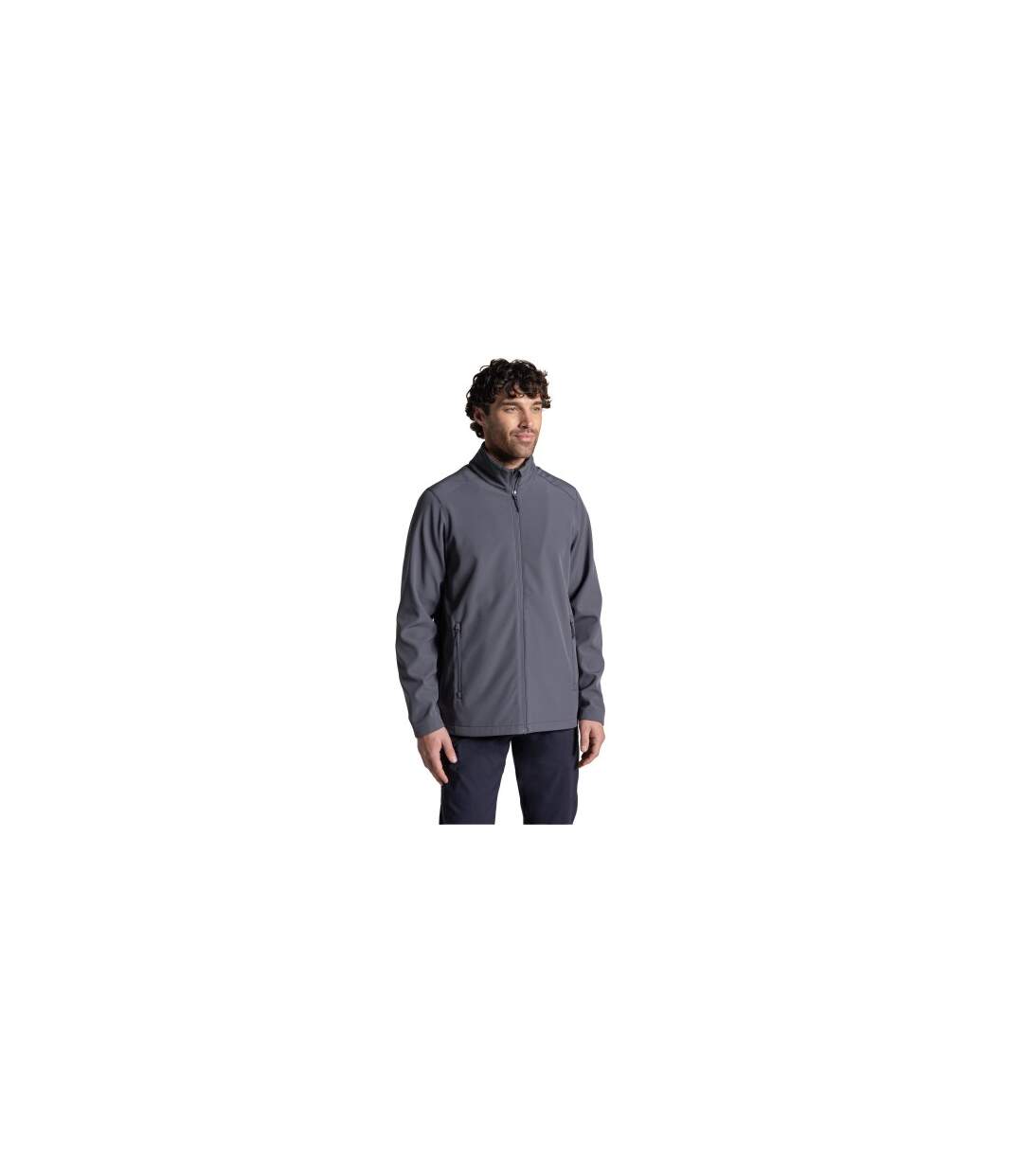 Mens Basecamp Ll Soft Shell Jacket Carbon Grey Craghoppers Expert-1