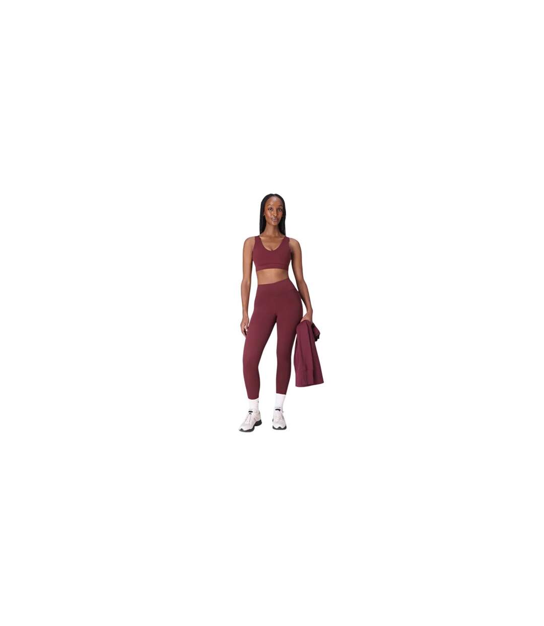 Brassière De Sport Yoga Ultimate Studio Femme Rouge Grenat Sweaty Betty-1