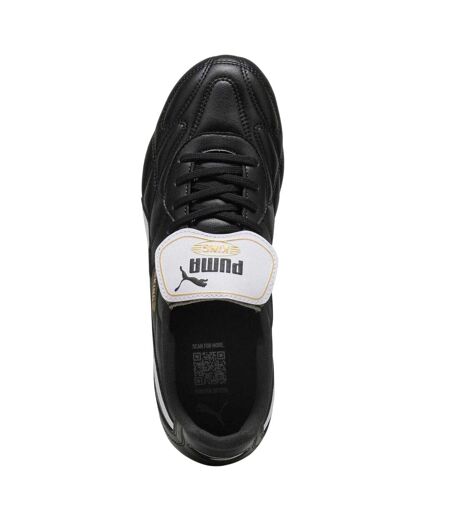 Mens King Top Leather Soft Ground Football Boots  Black Puma