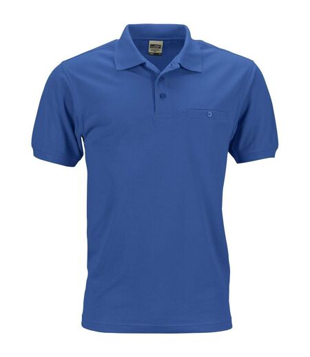Polo homme poche poitrine - workwear - JN846 - bleu royal