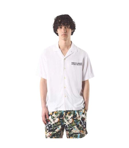 Chemise Manches Courtes Spike Island Homme Blanc Pretty Green