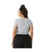 Haut court baby femme gris clair chiné Bella + Canvas-2