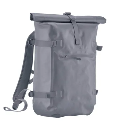 Roll Top Waterproof Backpack One Size Blue Grey Quadra