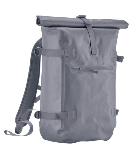 Roll Top Waterproof Backpack One Size Blue Grey Quadra